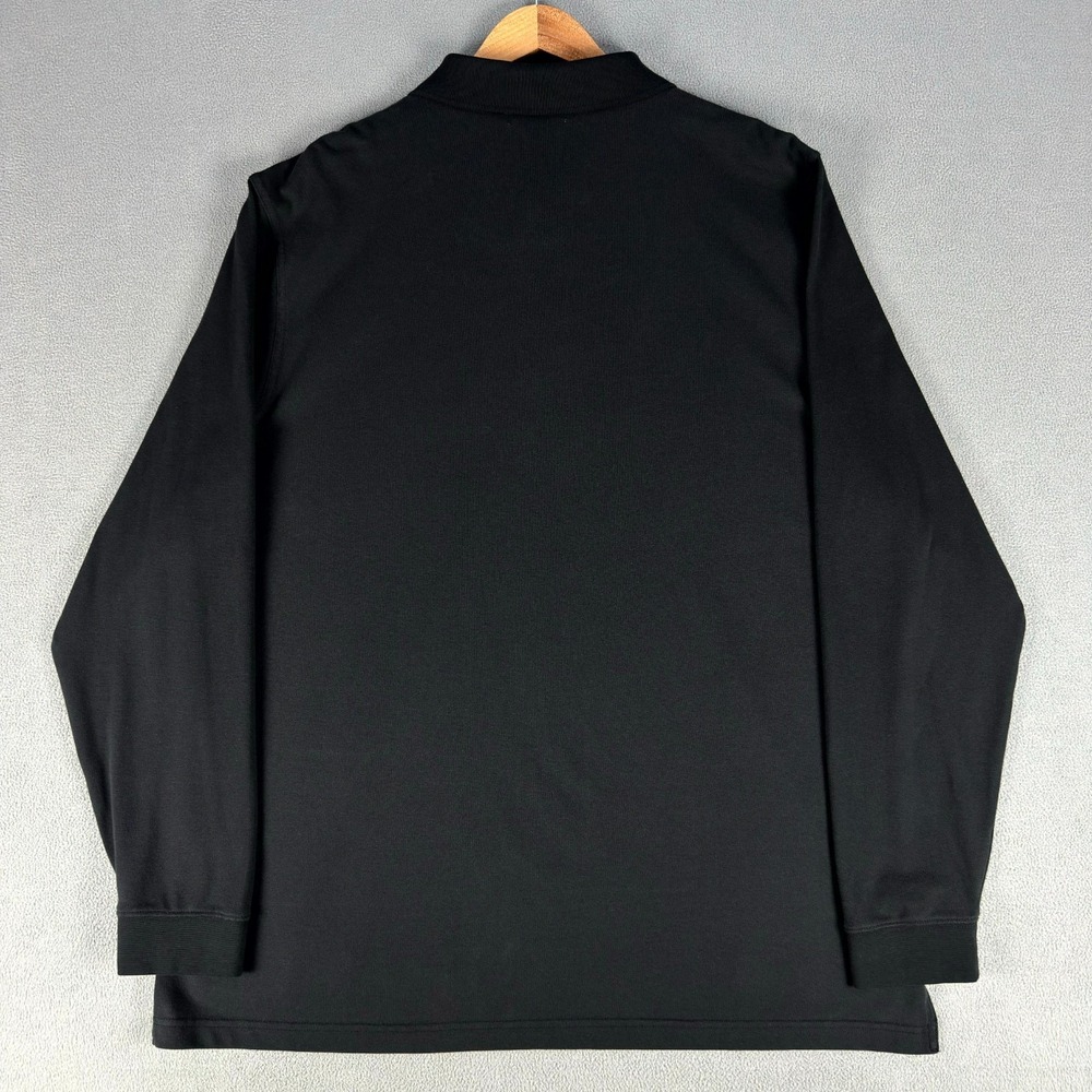 Southern Tide Polo Shirt Mens XL Black Skipjack Long Sleeve Fish Nautical Prep - Picture 3 of 8